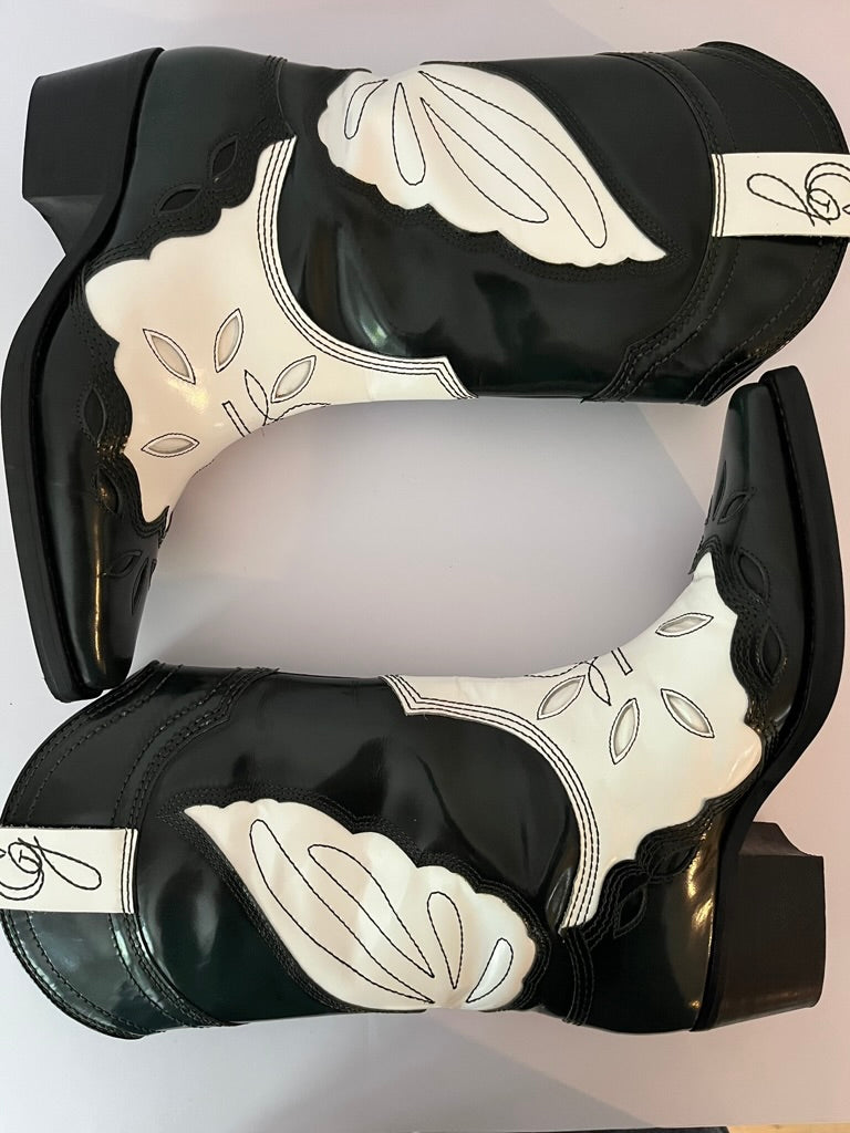 Ganni HIGH TEXAS Boots in Egret.