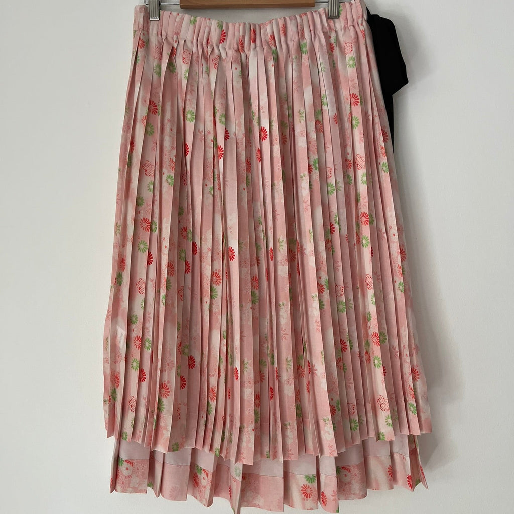 Simone Rocha Pleated Floral Wrap Skirt.