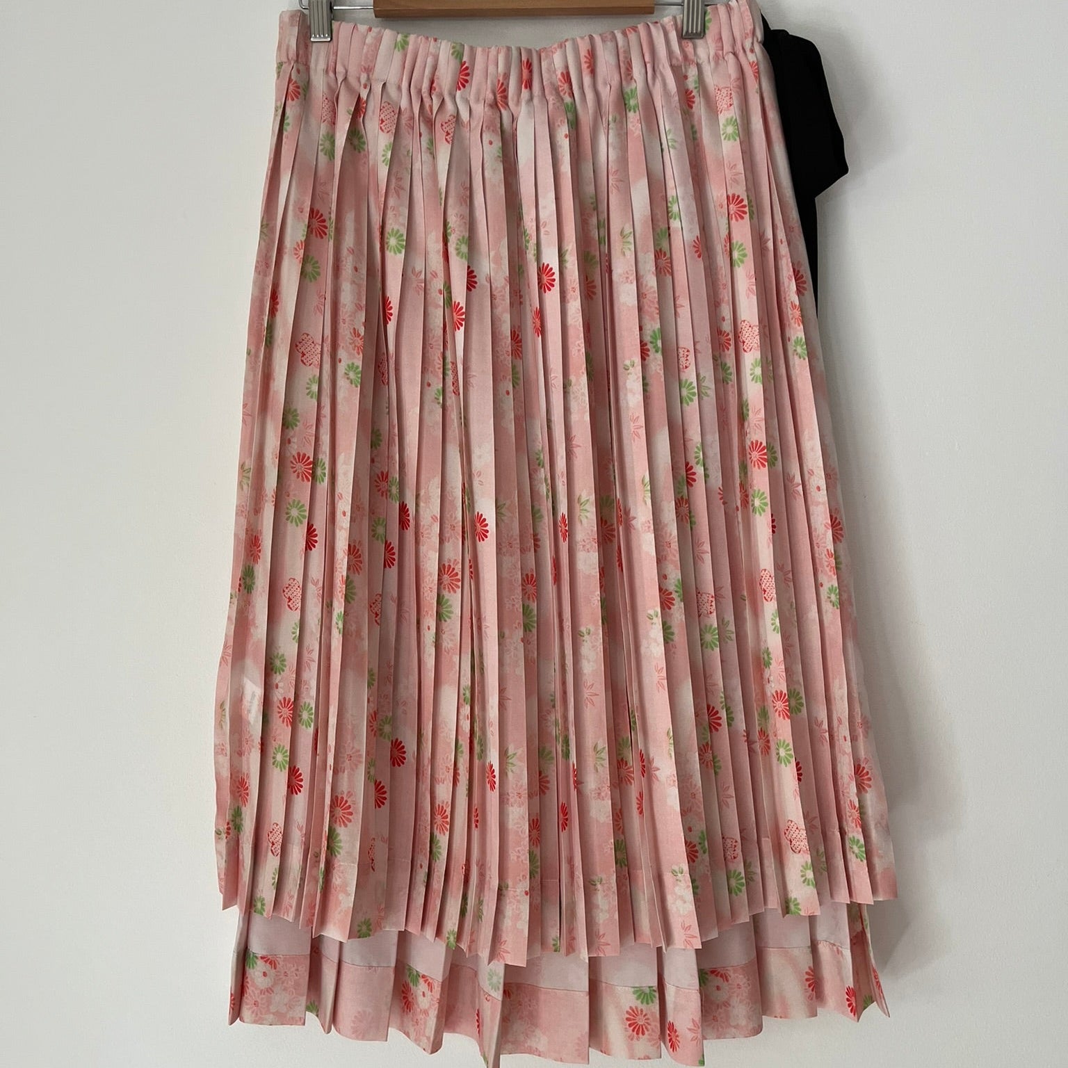 Simone Rocha Pleated Floral Wrap Skirt.