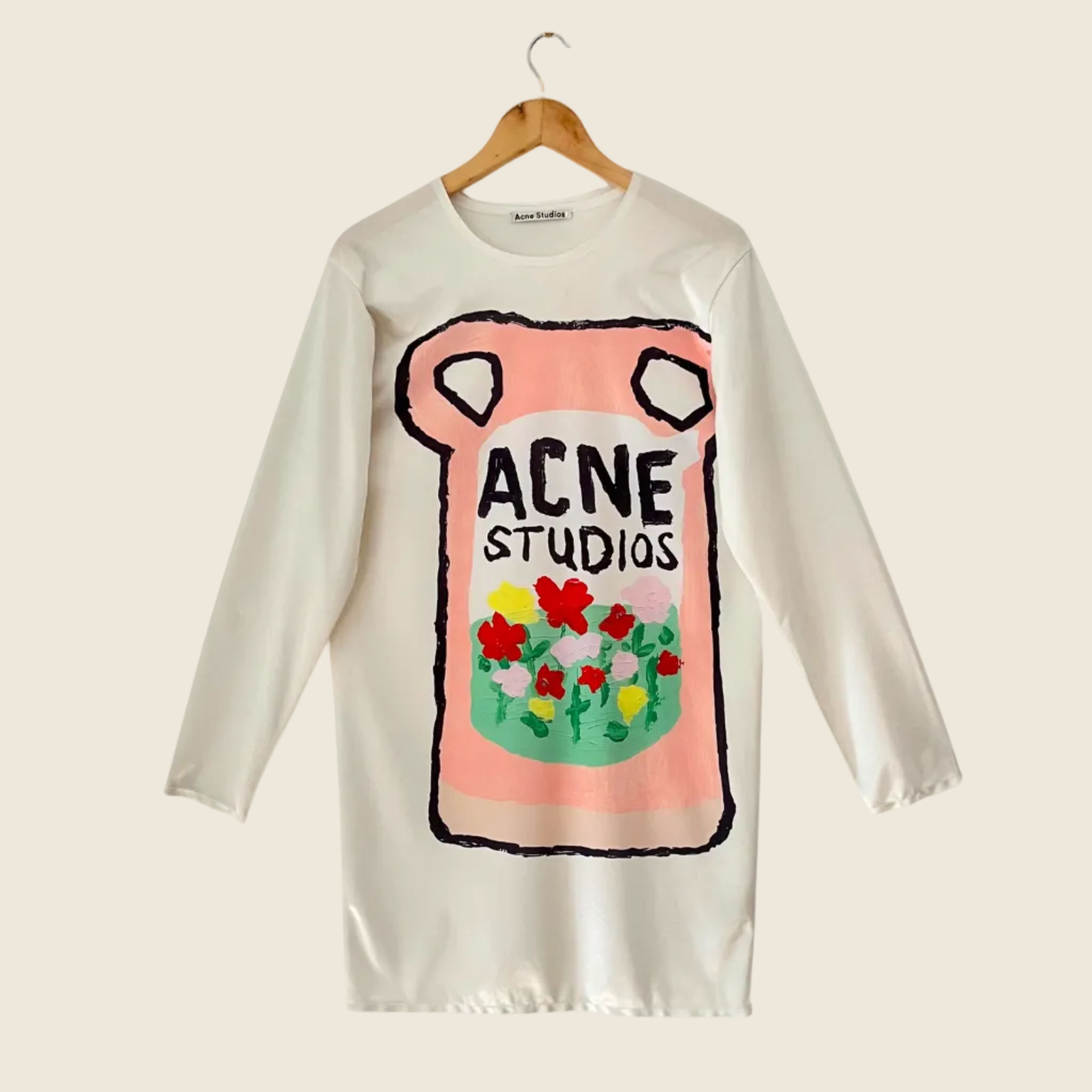 Acne Studios x Grant Levy-Lucero Graphic Mini Dress Size S.