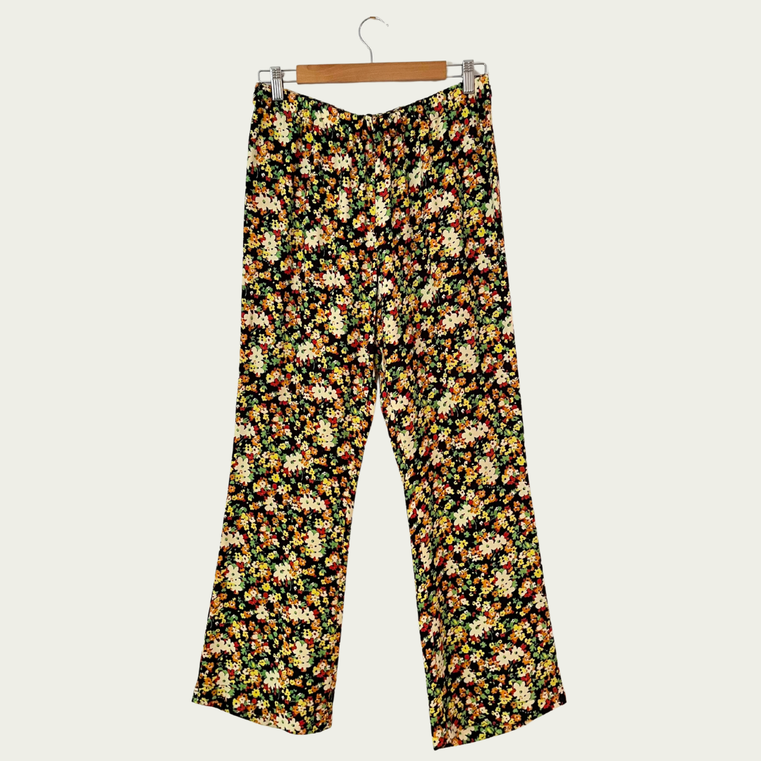 Marni Floral Print Trousers Size 44/AU12.