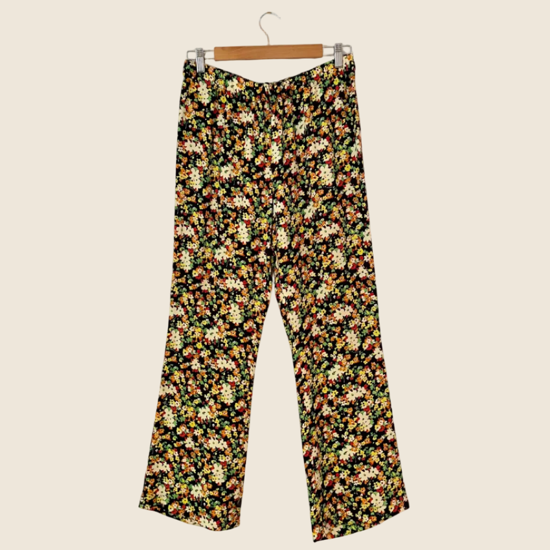 Marni Floral Print Trousers Size 44/AU12.