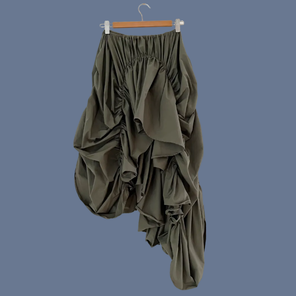 Caspar The Label VENUS Maxi Skirt in Green Size XS/S.