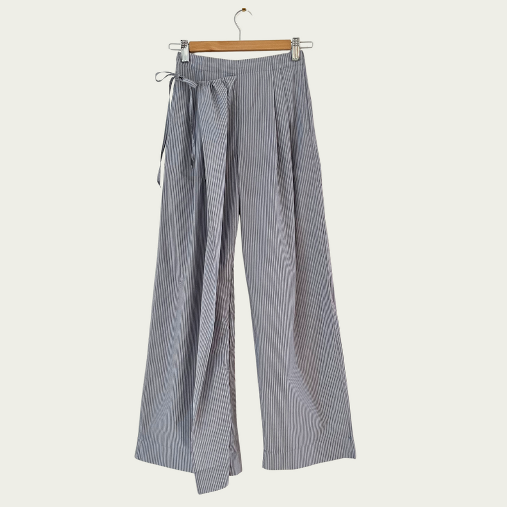 Deiji Studios DOUBLE LAYER Pants in Sky Stripe Size XXS.