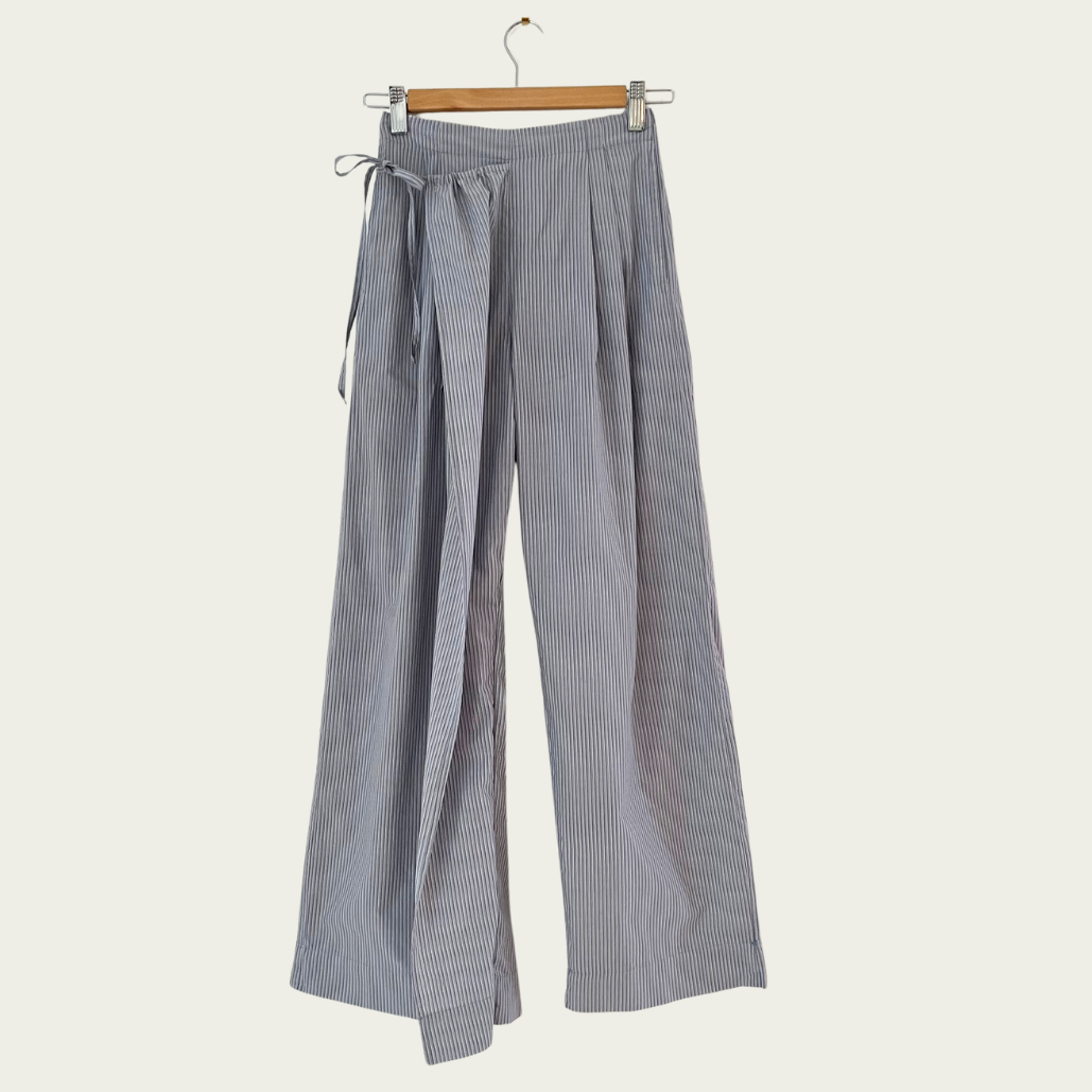 Deiji Studios DOUBLE LAYER Pants in Sky Stripe Size XXS.