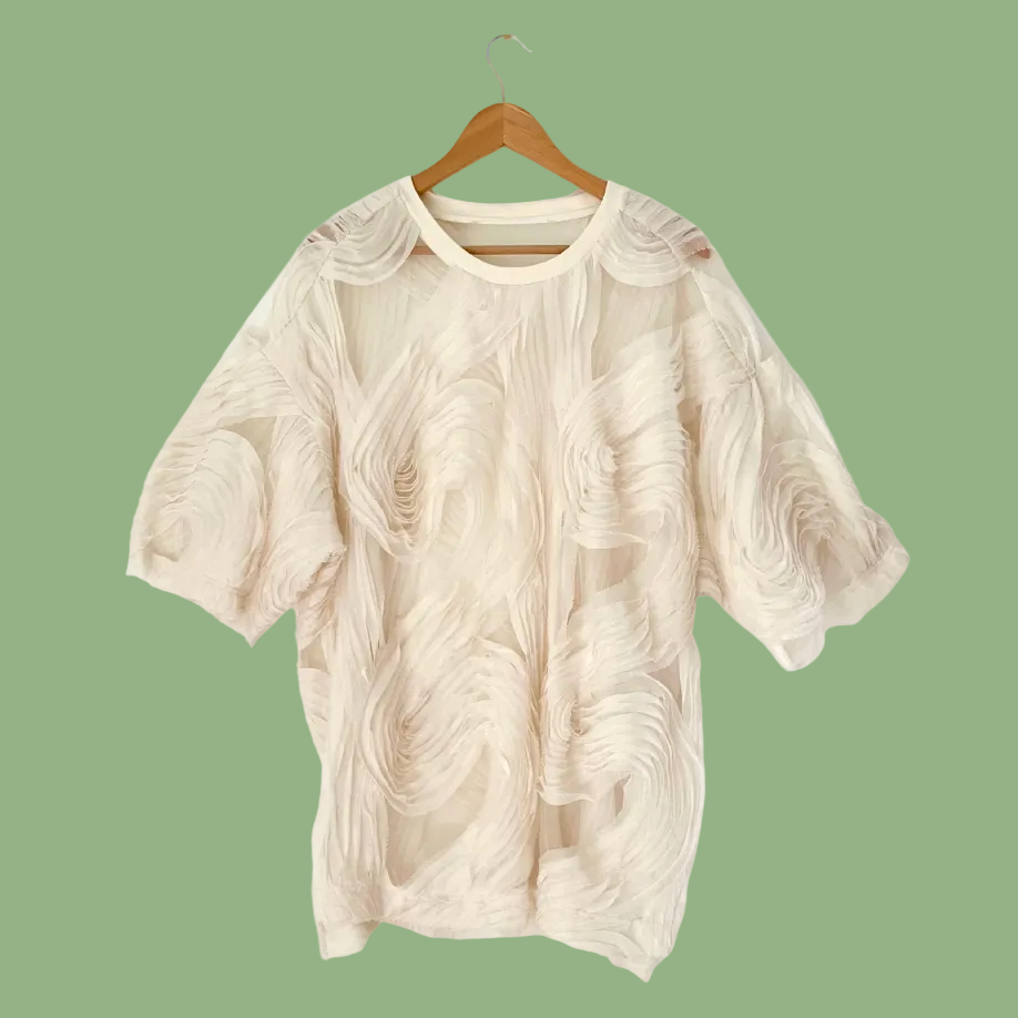 Blanca DELMARE Top In Ivory Size L.