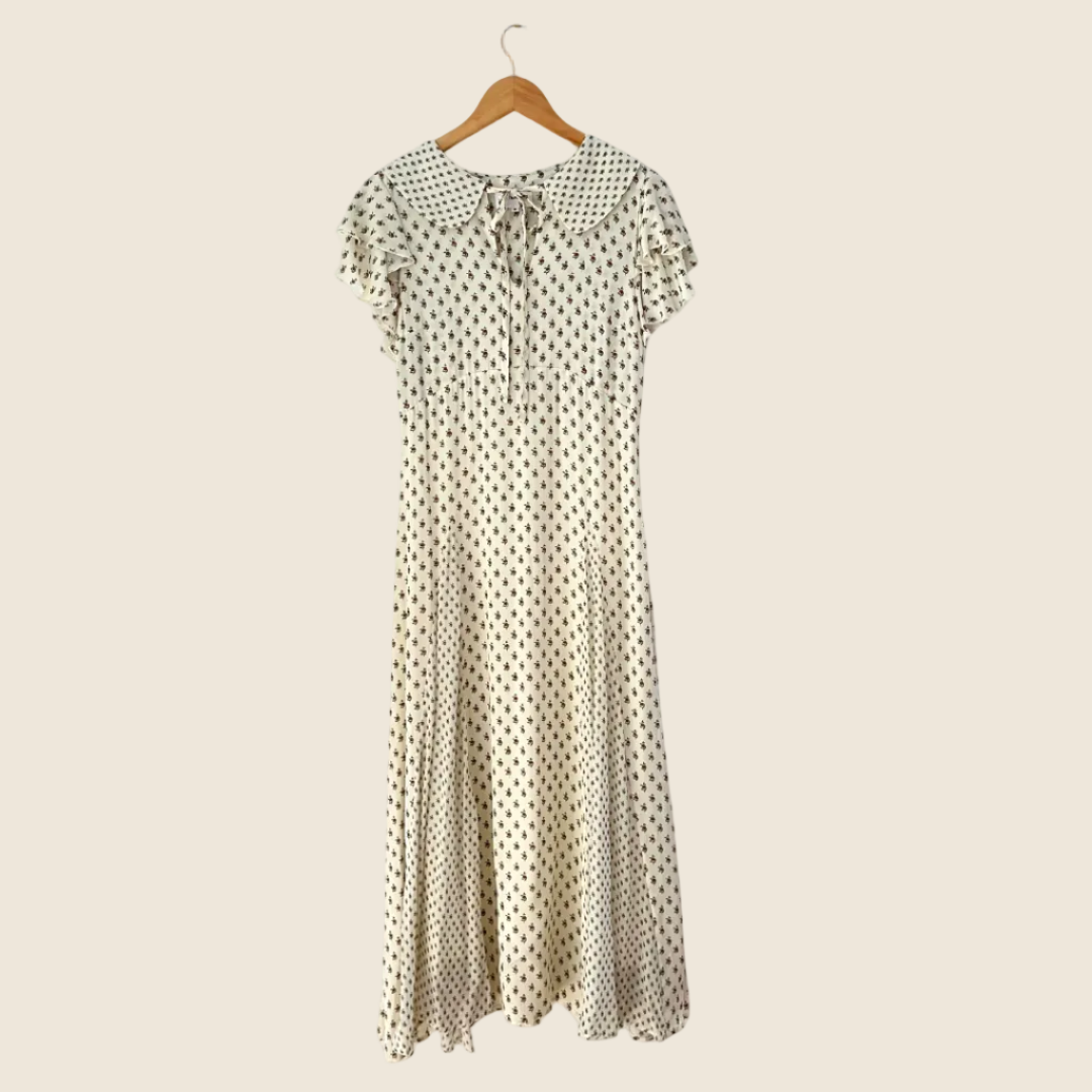 Carmen Says SUCREE Floral Print Long Dress Size M.