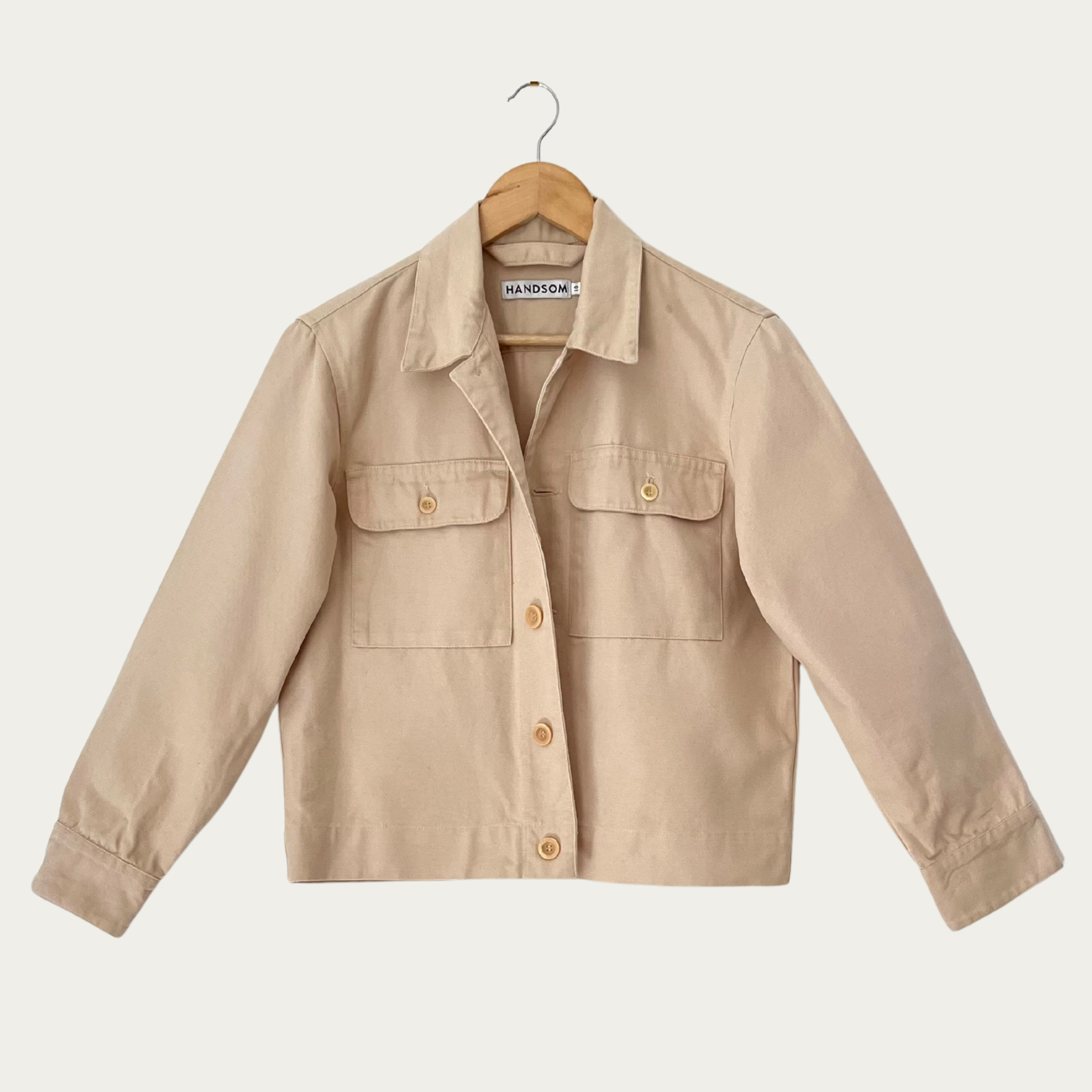 Handsom Utility/Chore Jacket in Ecru Size AU10/M.