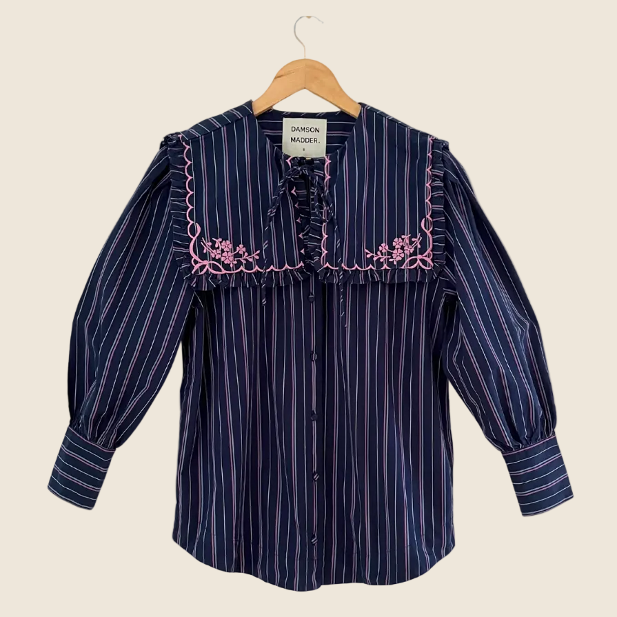 Damson Madder NORDINE Blouse Size 6.
