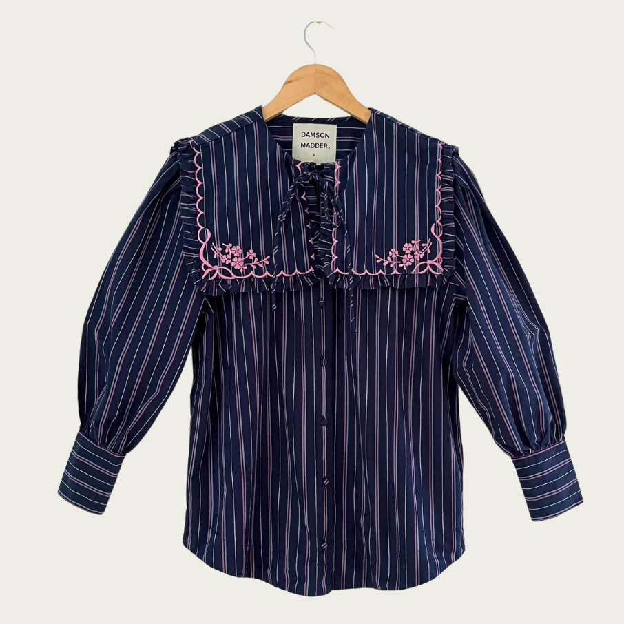 Damson Madder NORDINE Blouse Size 6.