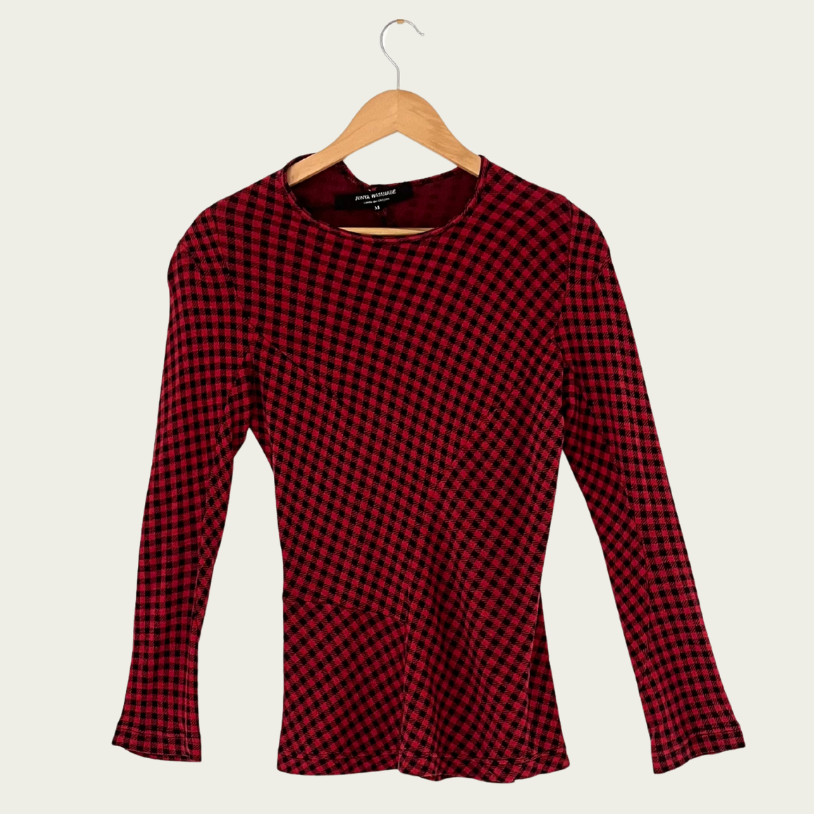 Junya Watanabe x Comme Des Garçons Checked Top Size M.