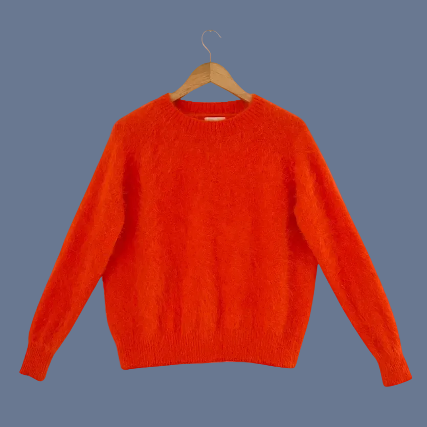 World Of Nomads Cashmere ADELE Jumper in Flame Size M.