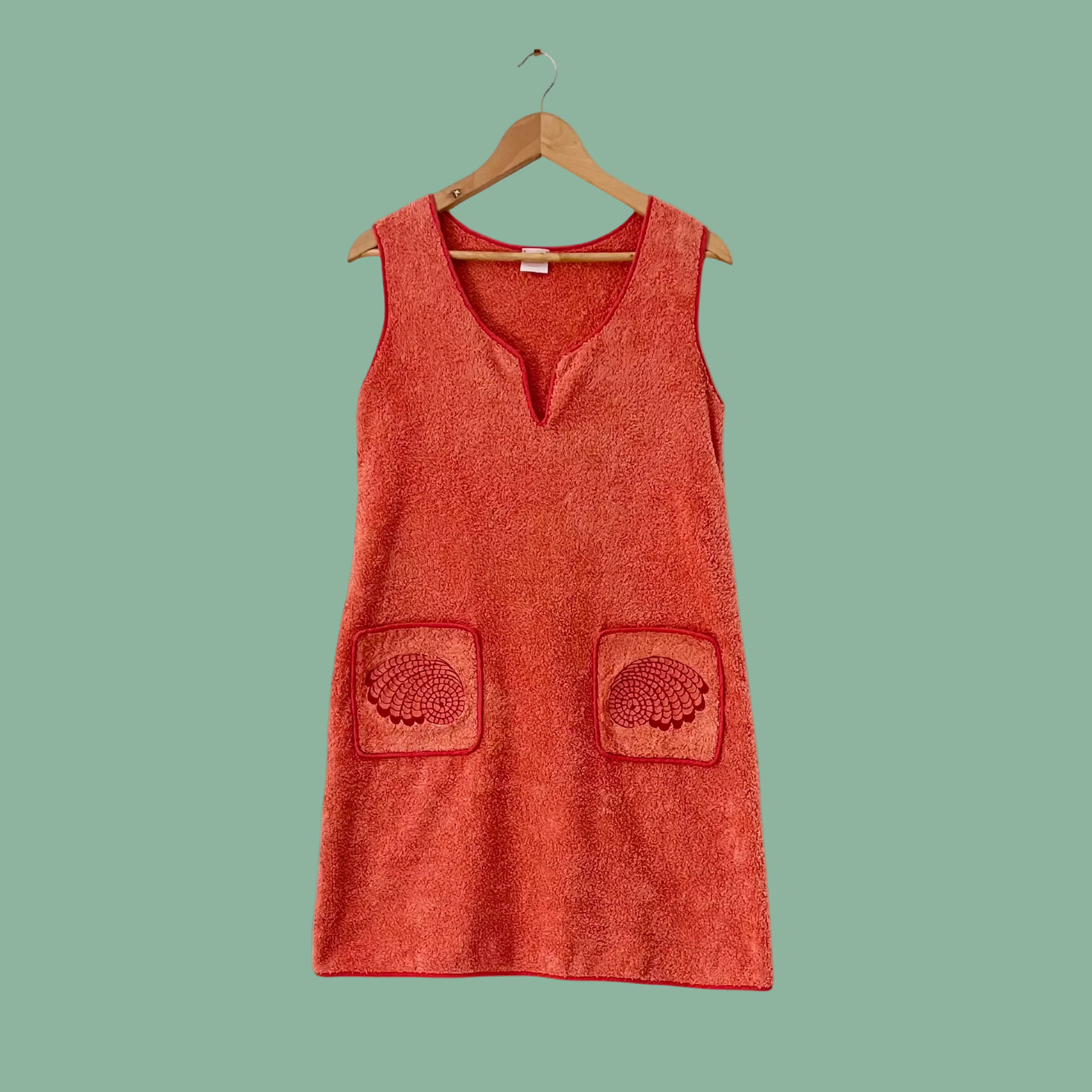 chanel orange plain vintage cotton dress Pre-loved Chanel Tweed Mini Dress