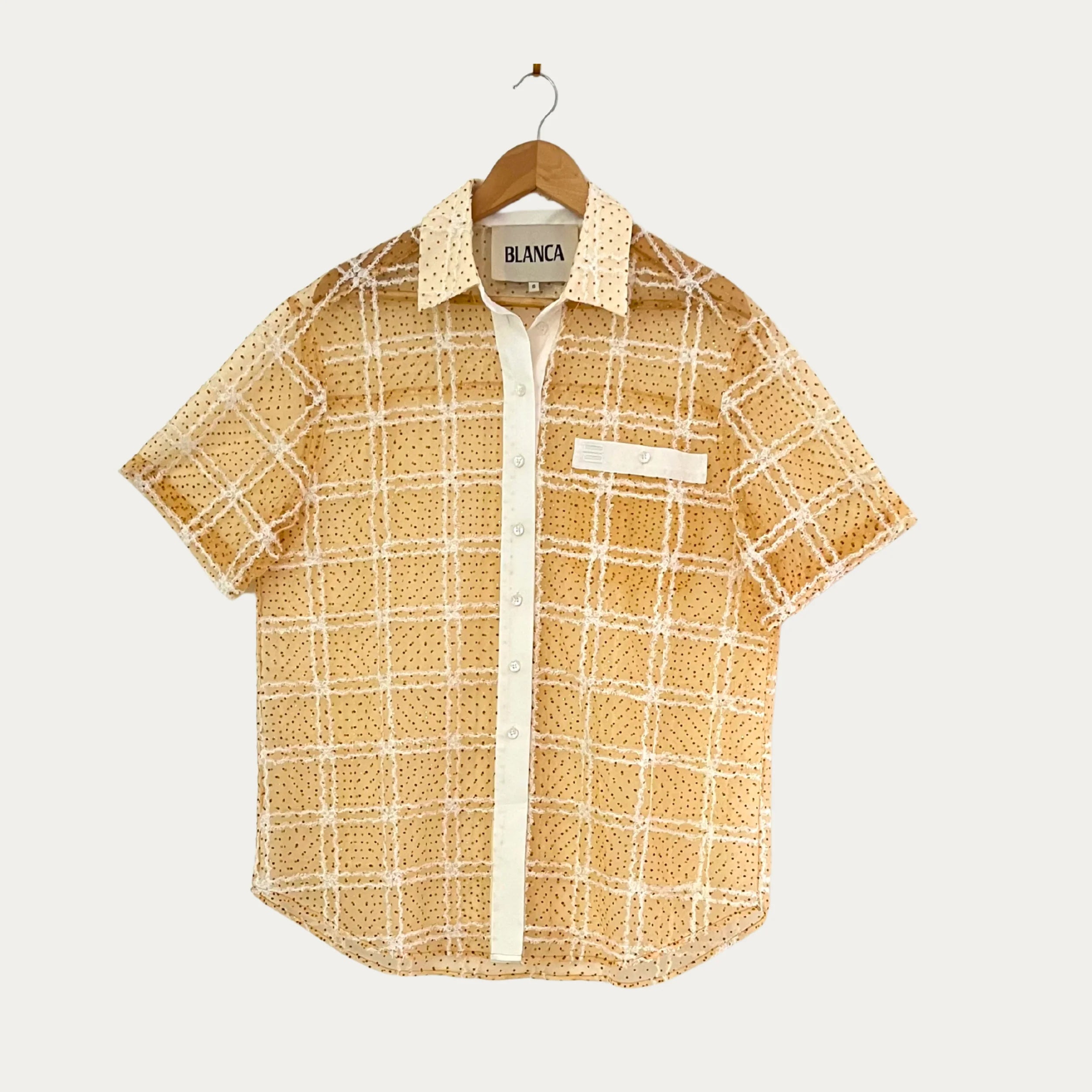 Blanca DELPHINA Shirt in Butter Size S.