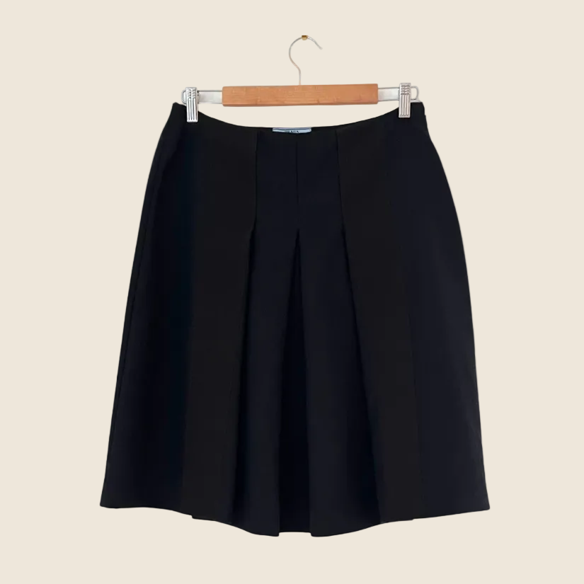 Prada Archive Black Skirt Size 44/AU12.