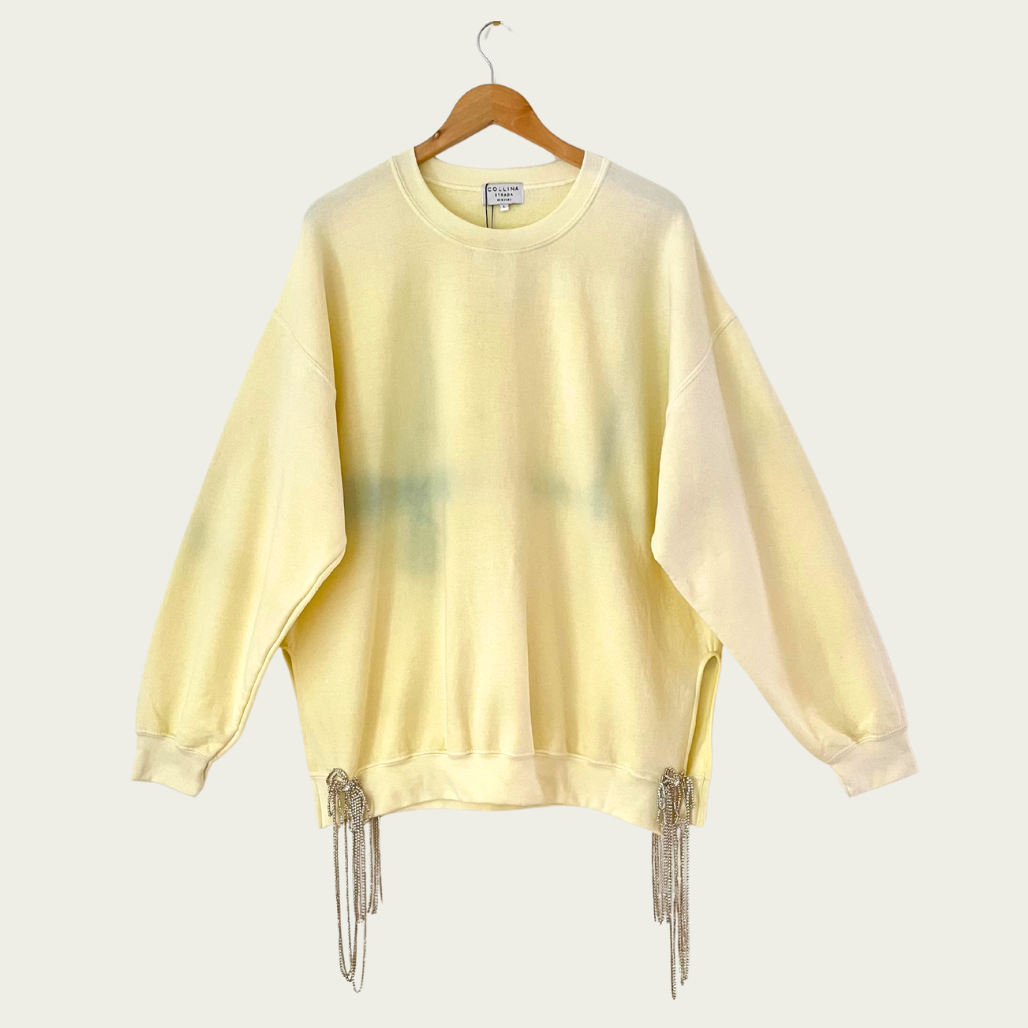 Collina Strada BNWT SIDE CURTAIN Crew Jumper Size L.