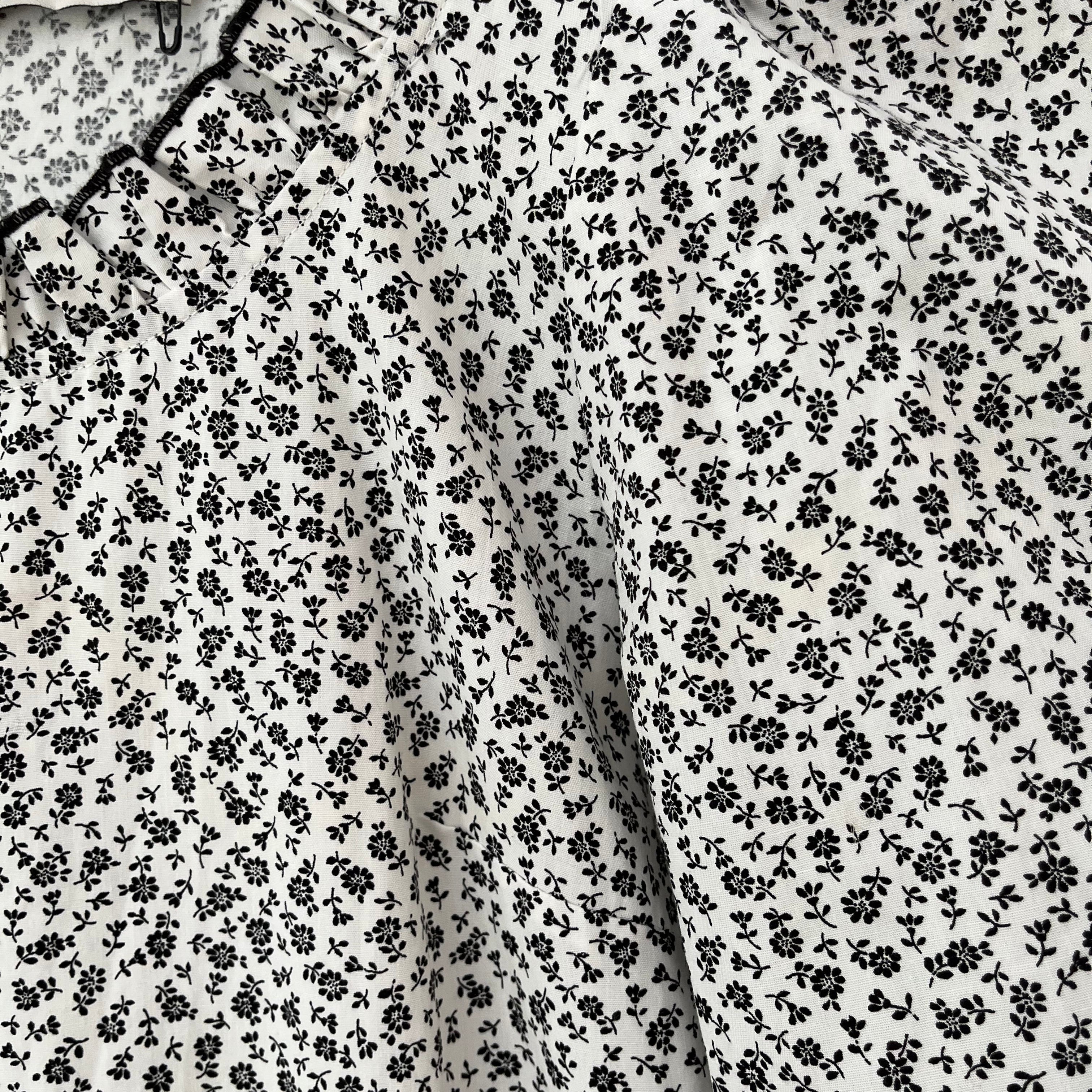 Sandy Liang SEEDS Midi Dress in Floral White.