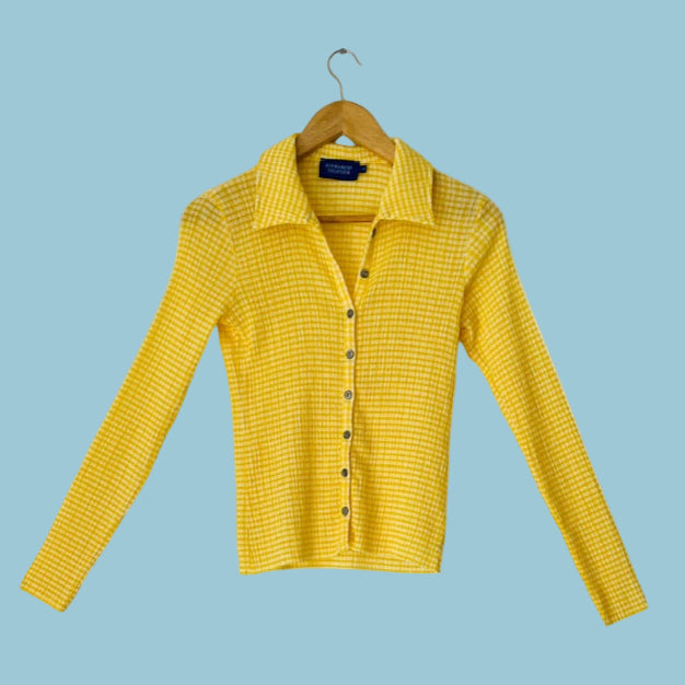 Permanent Vacation RITUAL Top/Cardigan in Yellow.