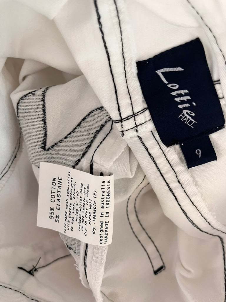 Lottie Hall TREASURE Pants in White.