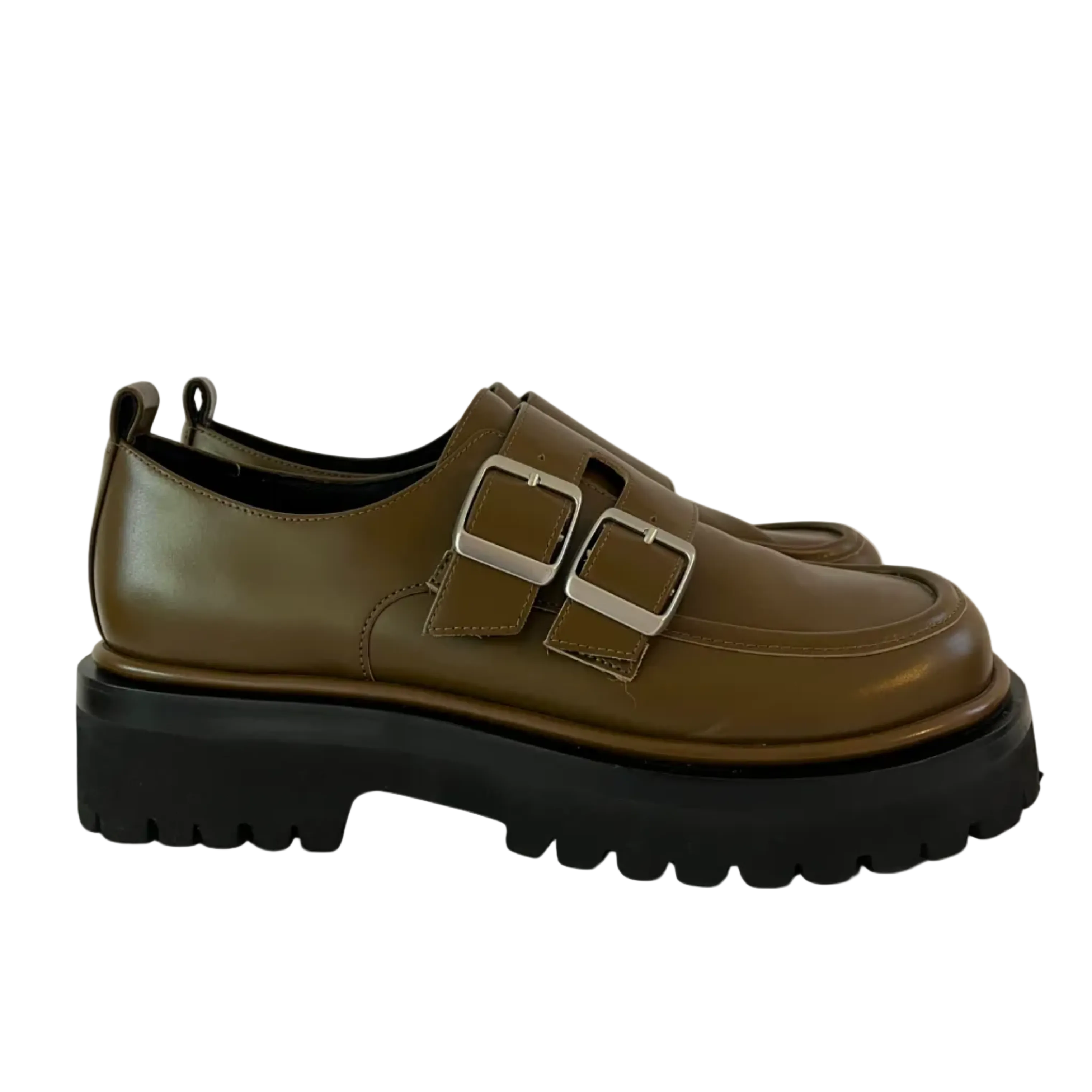 Alpha60 EZRA Loafer in Olive Size 42.