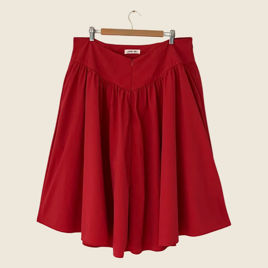 Peachy Den DEBA Skirt in Tomato Size XXL.
