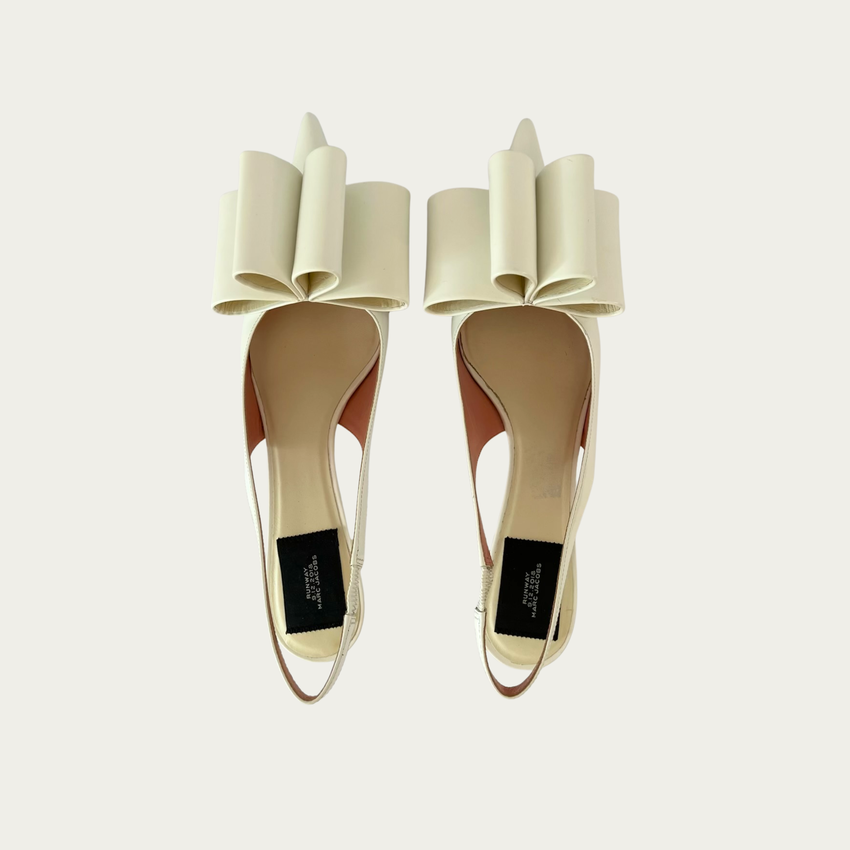 Marc Jacobs Runway Leather Bow Heels Size 39/US8.