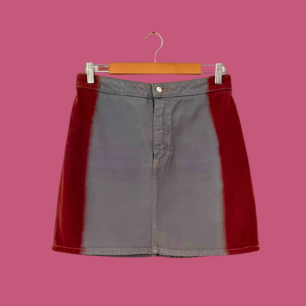 Eckhaus Latta EL DENIM Miniskirt In Neutrals.