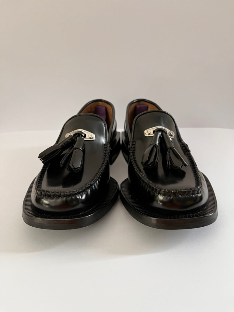 EYTYS RIO Tassel Detail Loafer in Black.