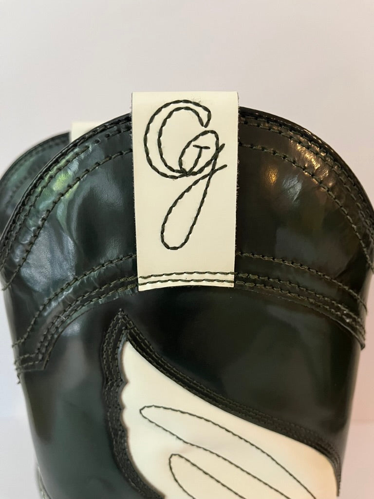 Ganni HIGH TEXAS Boots in Egret.