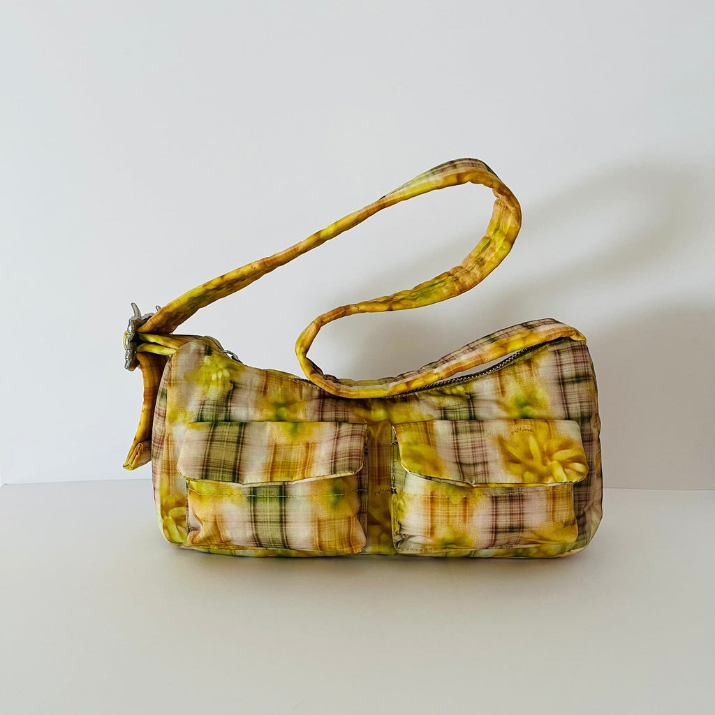 BAGGU x Collina Strada CARGO Shoulder Bag in Boxer Plaid.