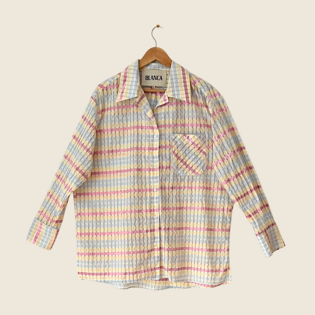 Blanca Long Sleeve Check Shirt Size M/L.