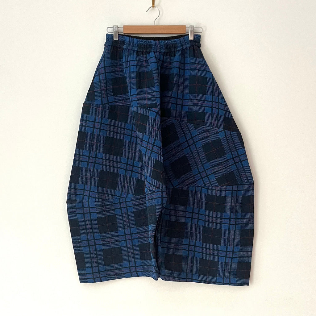 Alpha60 Wide Leg Tartan Pant Size S.