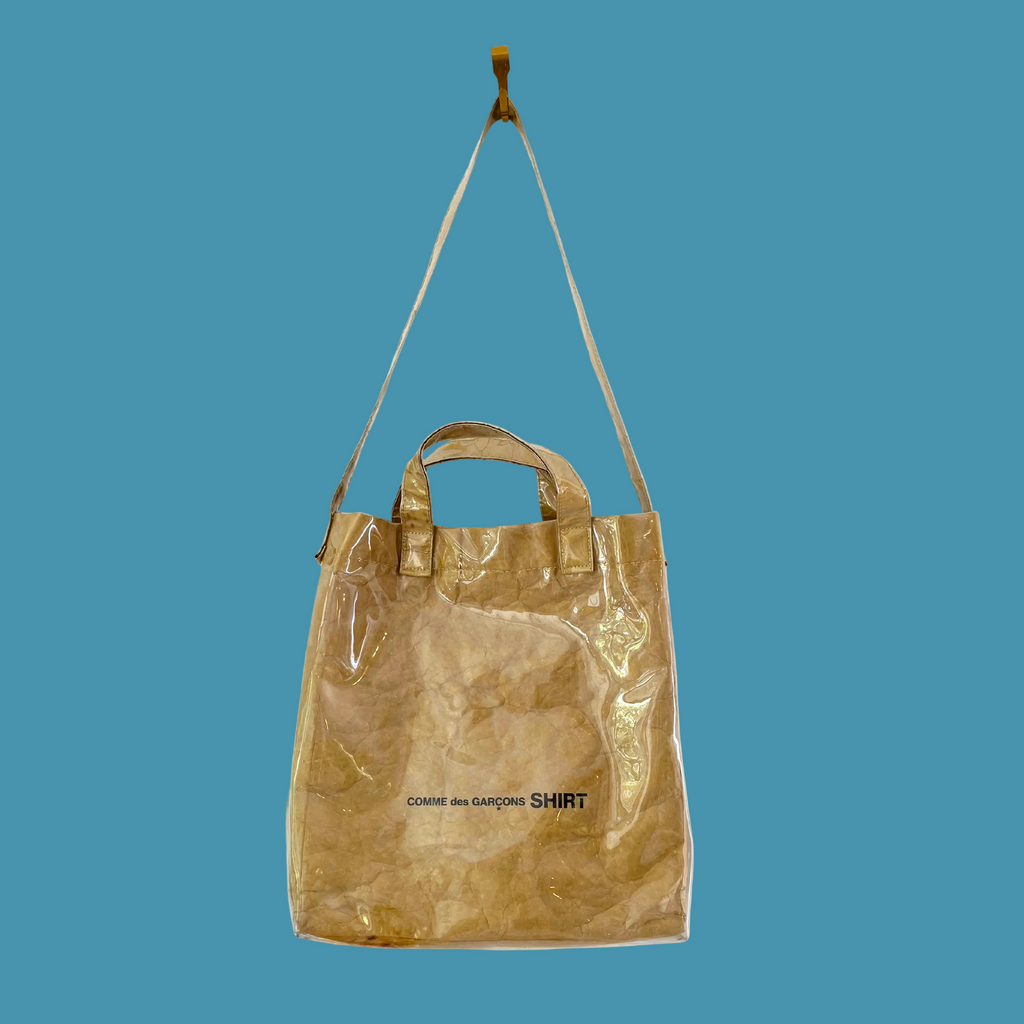 Comme des Garçons SHIRT PVC Paper Tote Bag.