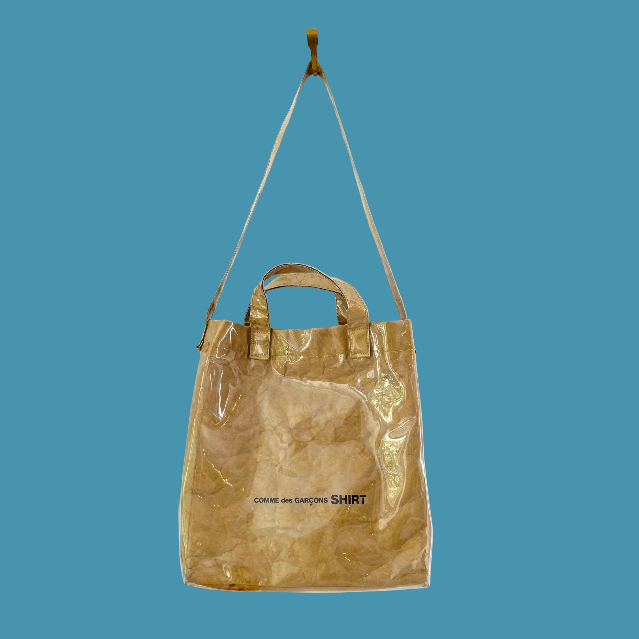 Comme des Garçons SHIRT PVC Paper Tote Bag.