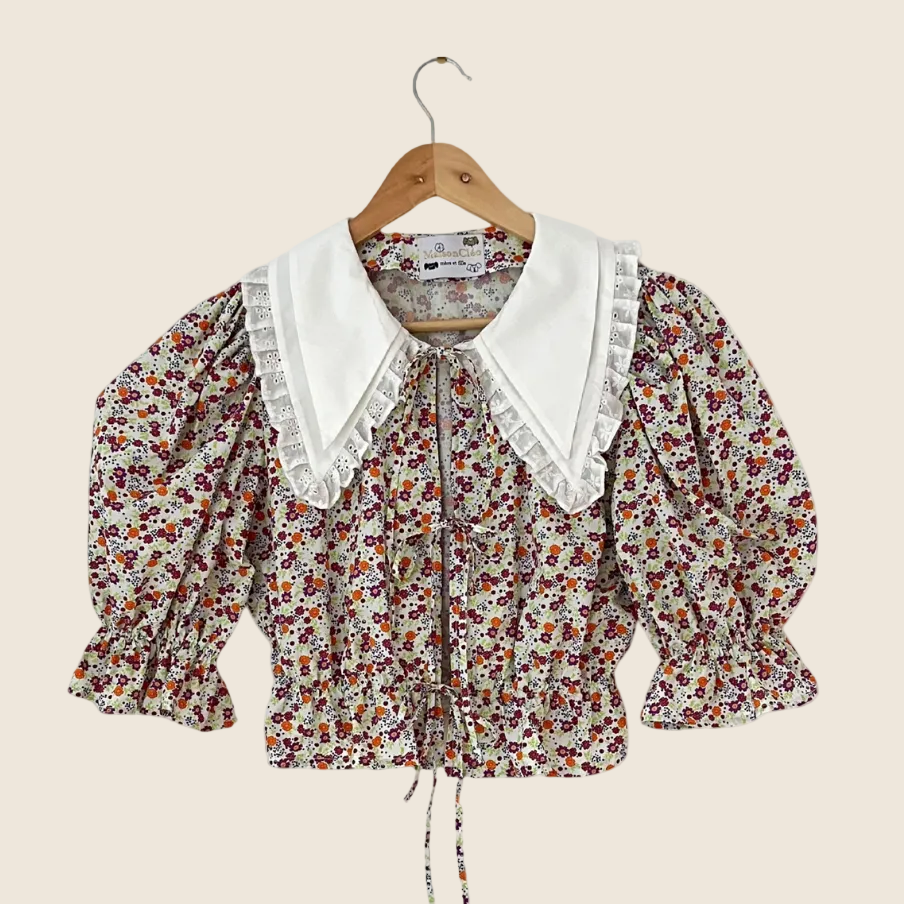 Maison Cleo ANGELE Muli Flowers Blouse Size FR36/AU8/S.