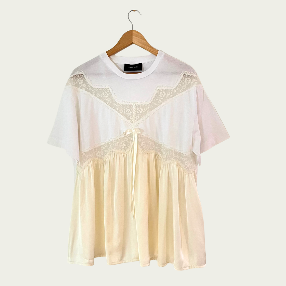 Simone Rocha Lace Front Tee Size S.