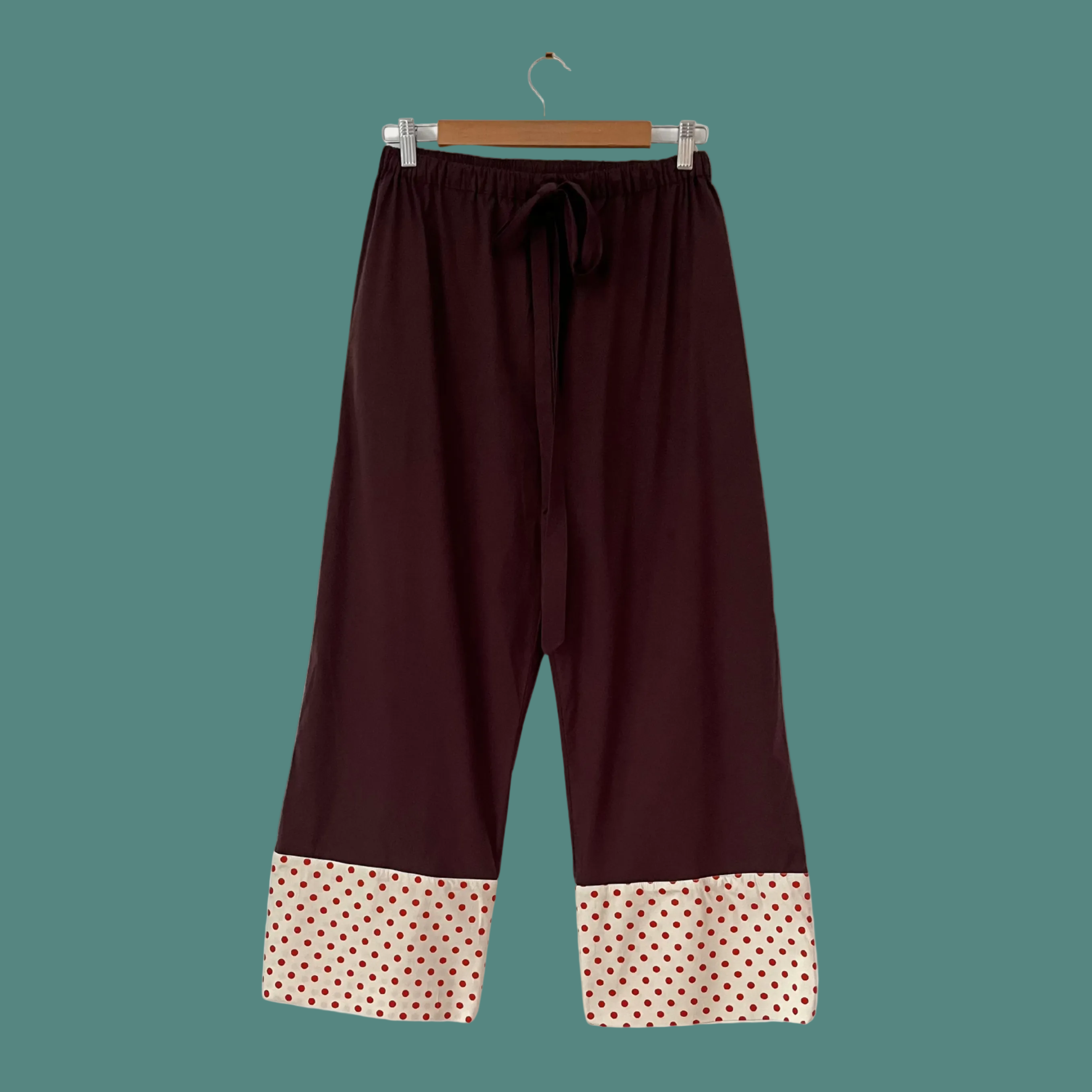 Carmen Says Polka Dot Trousers in Brown.
