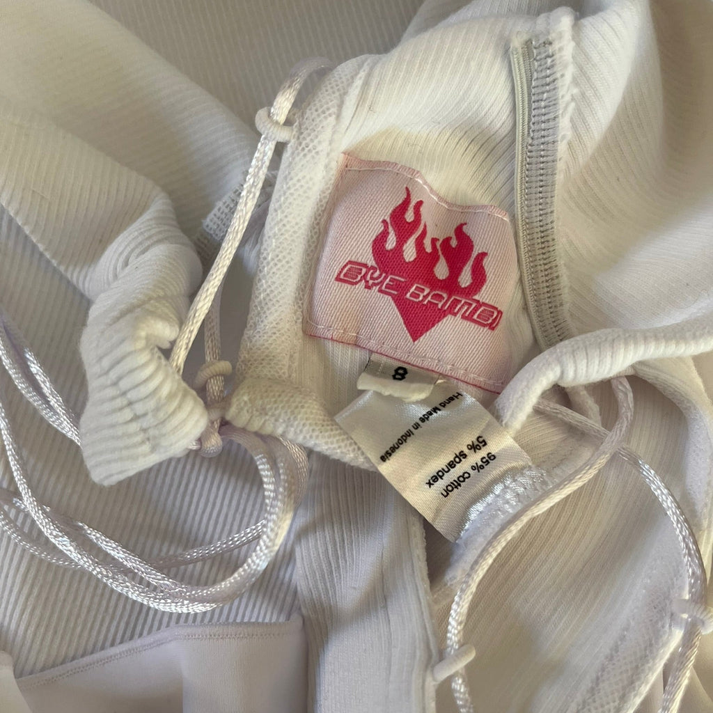 Bye Bambi YURAH Singlet in White.