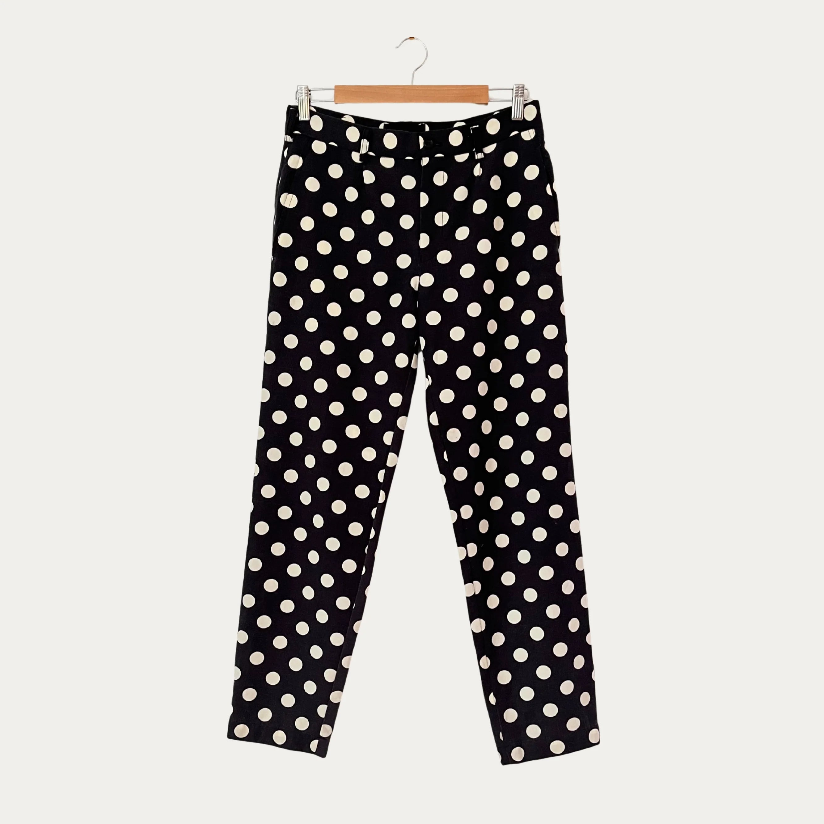 Comme Des Garçons Tricot Wool Polka Dot Trousers Size M.