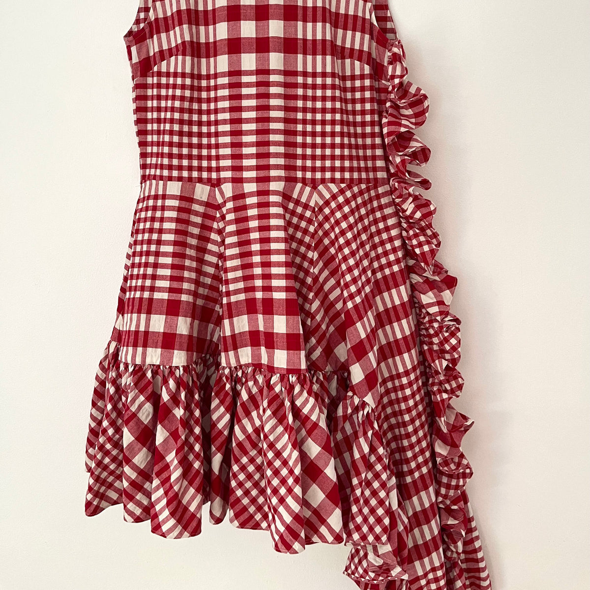 Simone Rocha x H&M Asymmetrical Checked Dress Size 34/XS.
