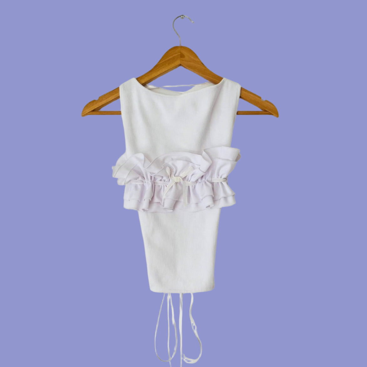 Bye Bambi YURAH Singlet in White.