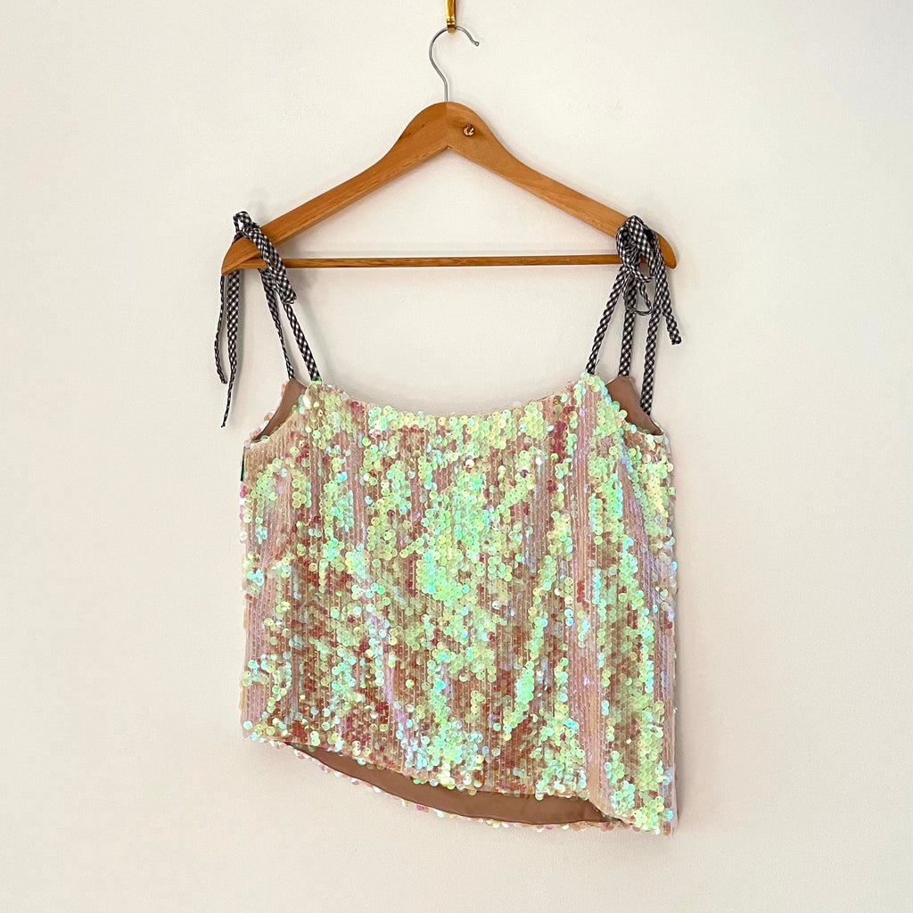 Sandy Liang Sequin Cami Size 38/AU10.
