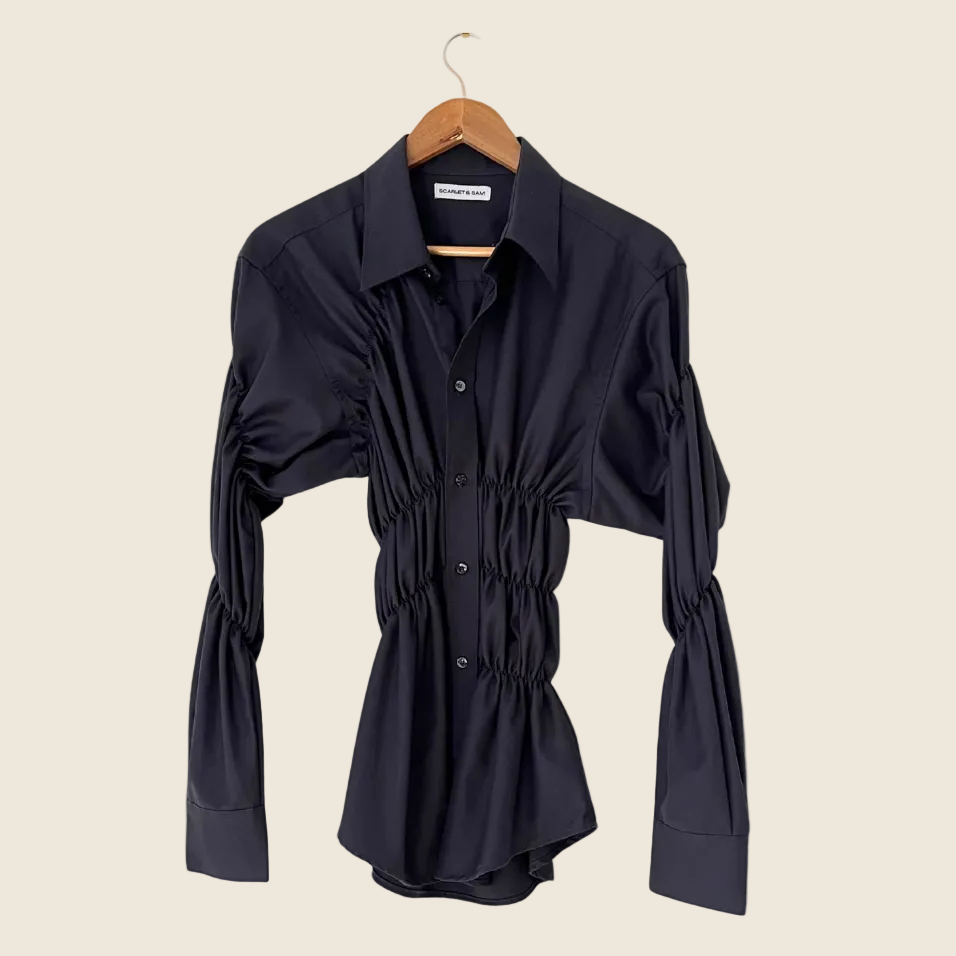 Scarlet & Sam SCRUCHED Shirt One Size.