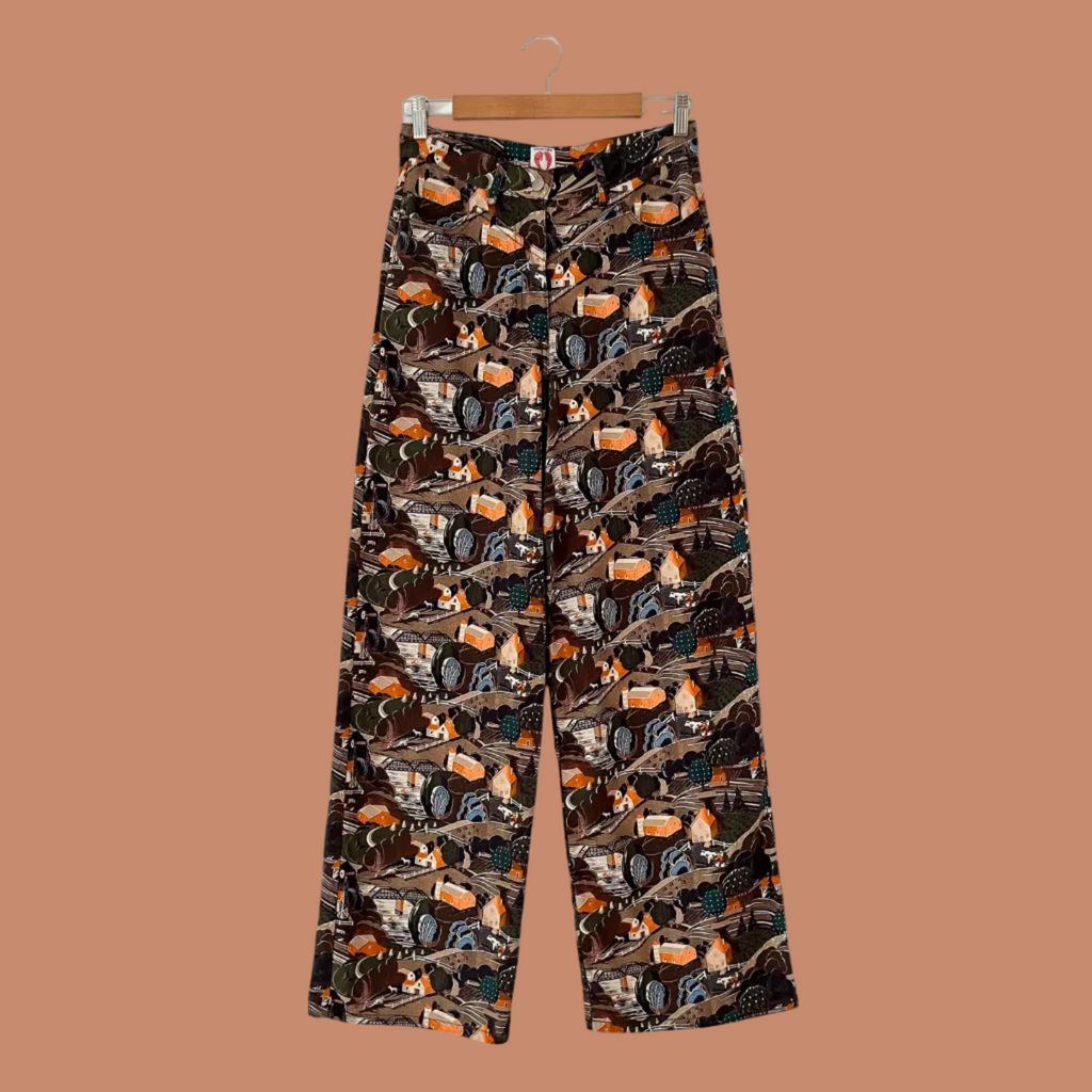 Shrimps JEMIMA Printed Wide-leg Pants Size 10.
