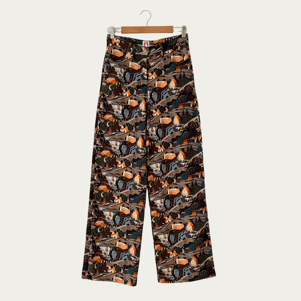 Shrimps JEMIMA Printed Wide-leg Pants Size 10.