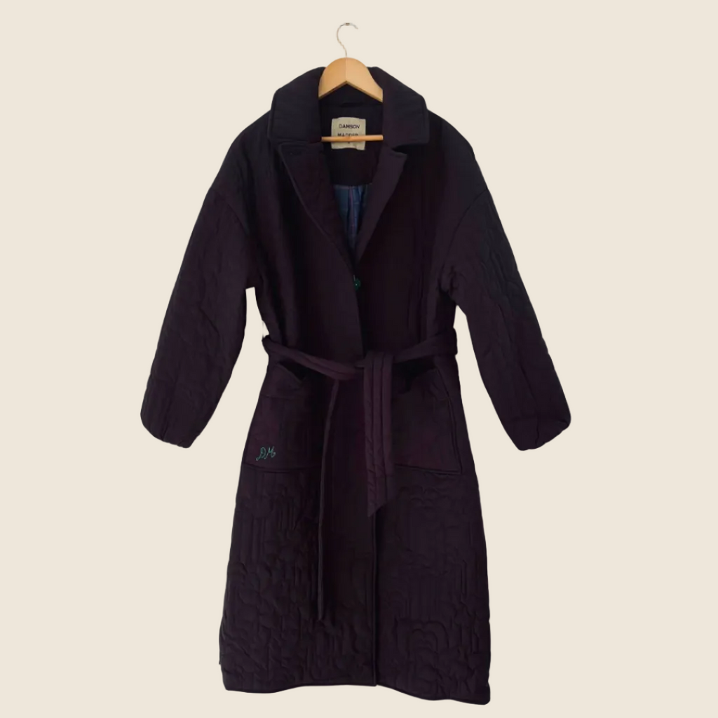 Damson Madder GILDA Longline Quilted Coat Size 12.