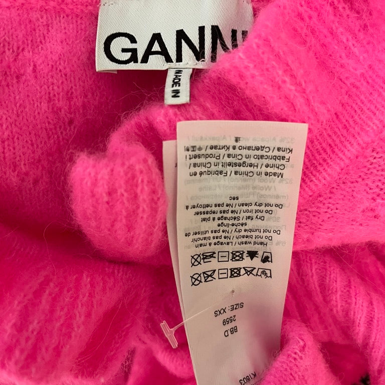 Ganni SLEEVELESS Wool Top in Sugarplum.