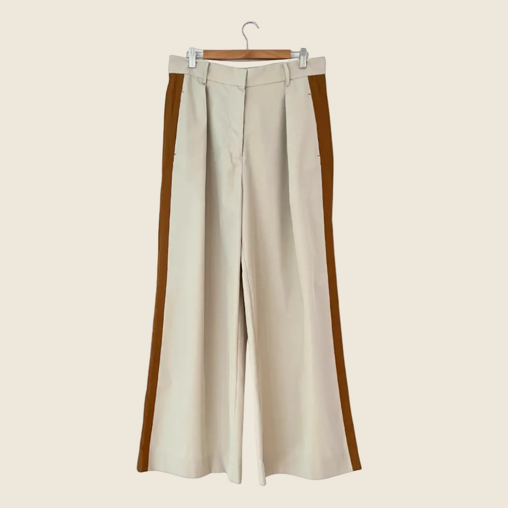 Lee Mathews PATCHWORK Trousers Size 3/AU12.