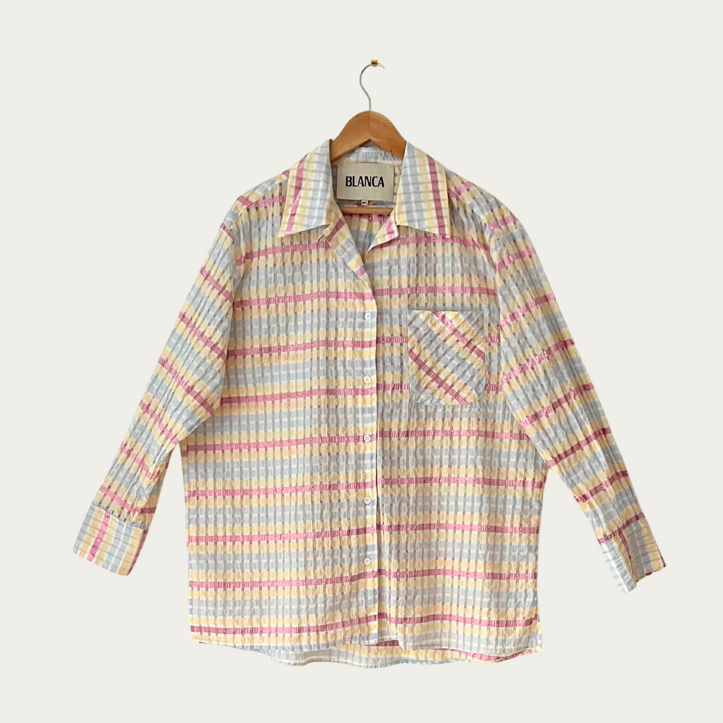 Blanca Long Sleeve Check Shirt Size M/L.