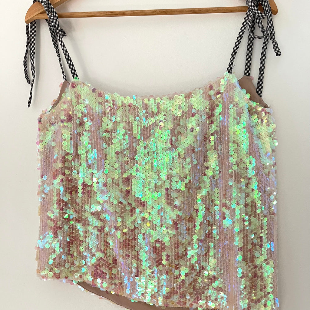 Sandy Liang Sequin Cami Size 38/AU10.